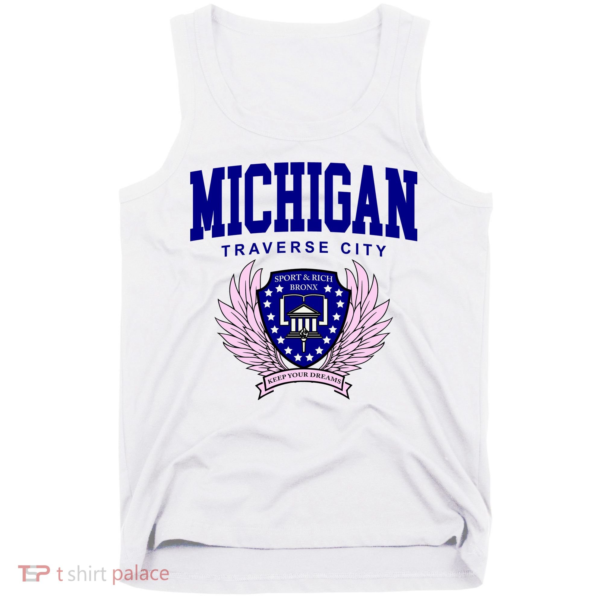 Traverse City Michigan Classy Logo Tank Top