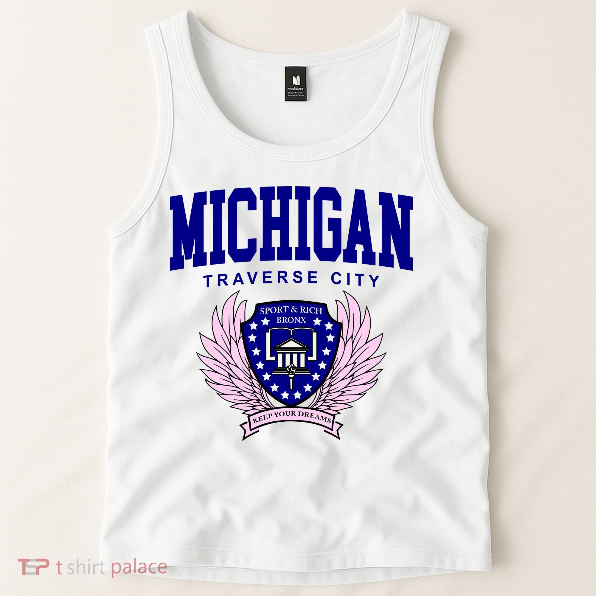 Traverse City Michigan Classy Logo Tank Top