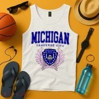 Traverse City Michigan Classy Logo Tank Top thumb 4