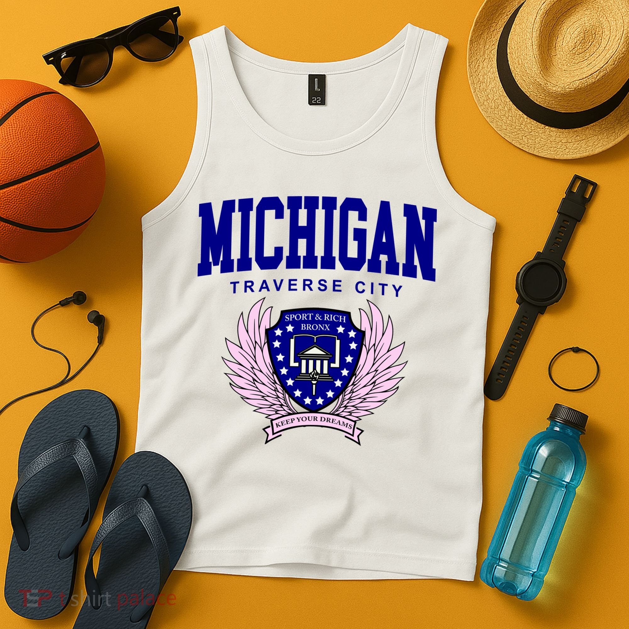 Traverse City Michigan Classy Logo Tank Top