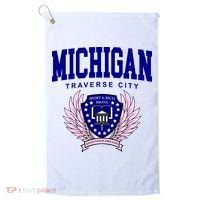 Traverse City Michigan Classy Logo Golf Towel thumb 0