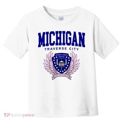 Traverse City Michigan Classy Logo Toddler T-Shirt