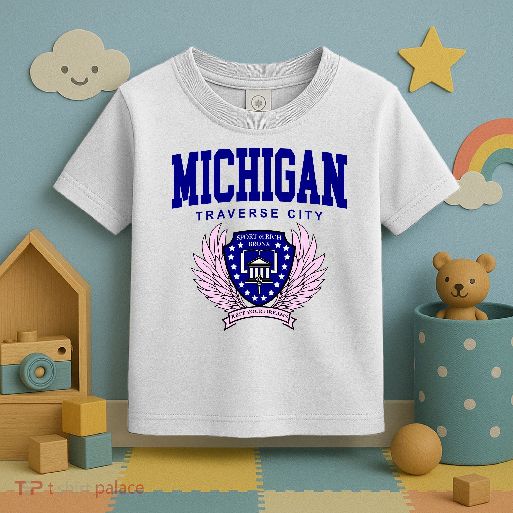 Traverse City Michigan Classy Logo Toddler T-Shirt