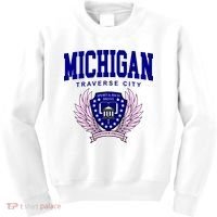 Traverse City Michigan Classy Logo Kids Sweatshirt thumb 0