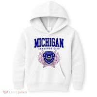 Traverse City Michigan Classy Logo Kids Hoodie thumb 0