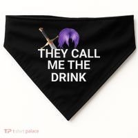 They Call Me The Drink Funny Meme USA-Made Doggie Bandana thumb 0