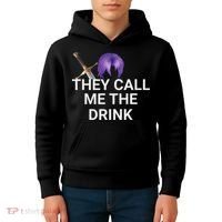 They Call Me The Drink Funny Meme Kids Hoodie thumb 4