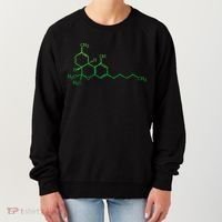 THC Cannabis Marijuana Medicine Chemical Formula Women's Sweatshirt thumb 0