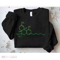 THC Cannabis Marijuana Medicine Chemical Formula Sweatshirt thumb 2