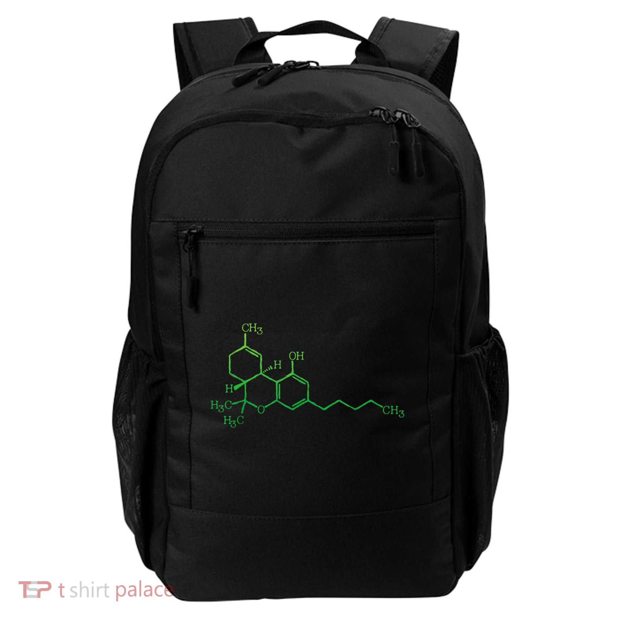 THC Cannabis Marijuana Medicine Chemical Formula Backpack
