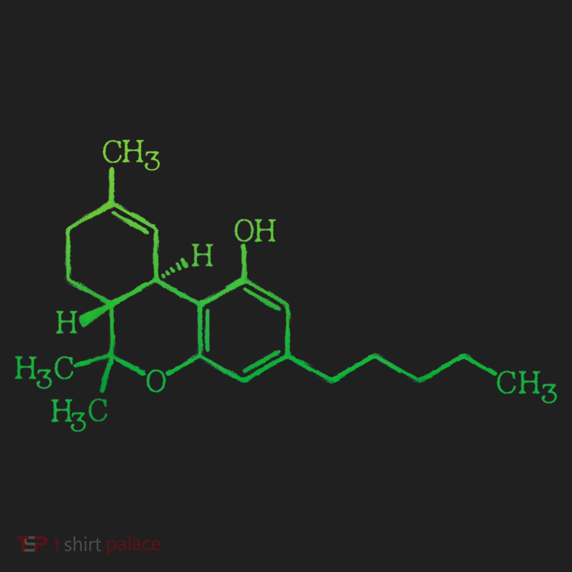 THC Cannabis Marijuana Medicine Chemical Formula Beanie