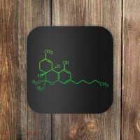 THC Cannabis Marijuana Medicine Chemical Formula Coaster thumb 0