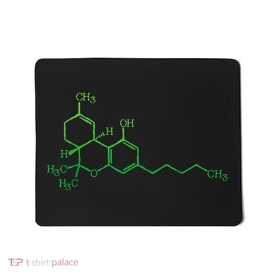 THC Cannabis Marijuana Medicine Chemical Formula Mousepad