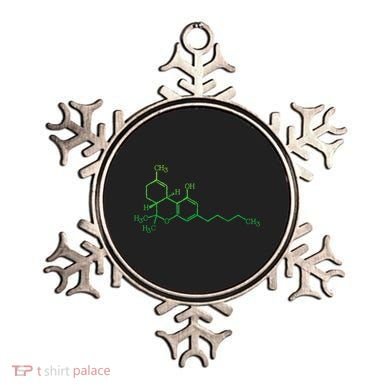 THC Cannabis Marijuana Medicine Chemical Formula Ornament