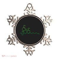 THC Cannabis Marijuana Medicine Chemical Formula Ornament thumb 0
