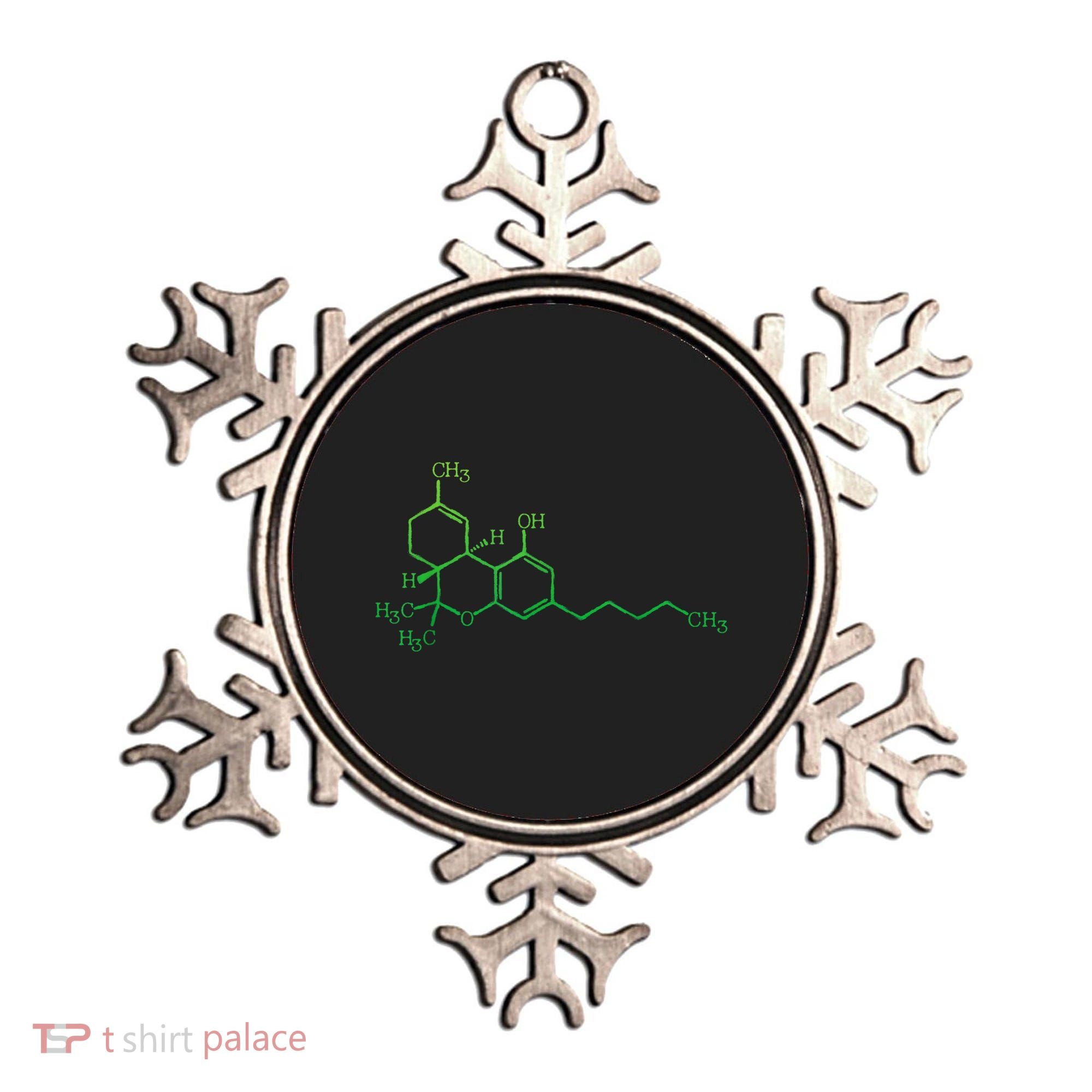 THC Cannabis Marijuana Medicine Chemical Formula Ornament