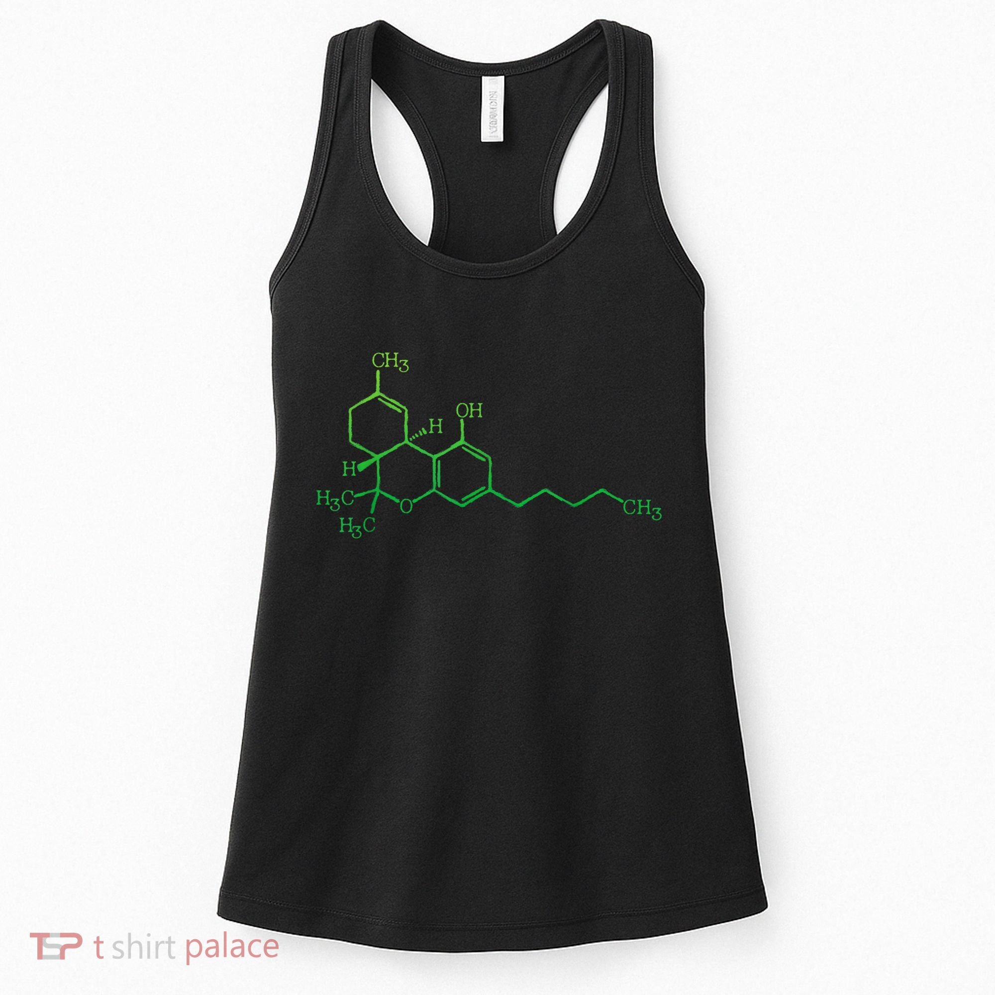 THC Cannabis Marijuana Medicine Chemical Formula Women's Tank Top