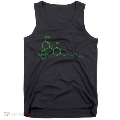 THC Cannabis Marijuana Medicine Chemical Formula Tank Top