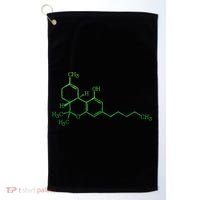 THC Cannabis Marijuana Medicine Chemical Formula Golf Towel thumb 0