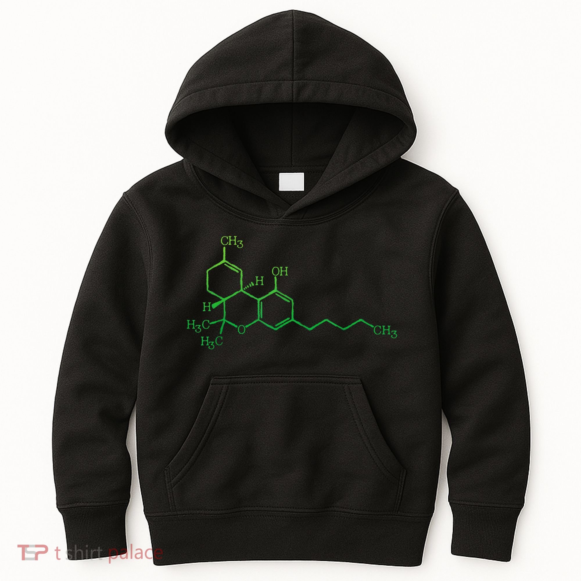THC Cannabis Marijuana Medicine Chemical Formula Kids Hoodie