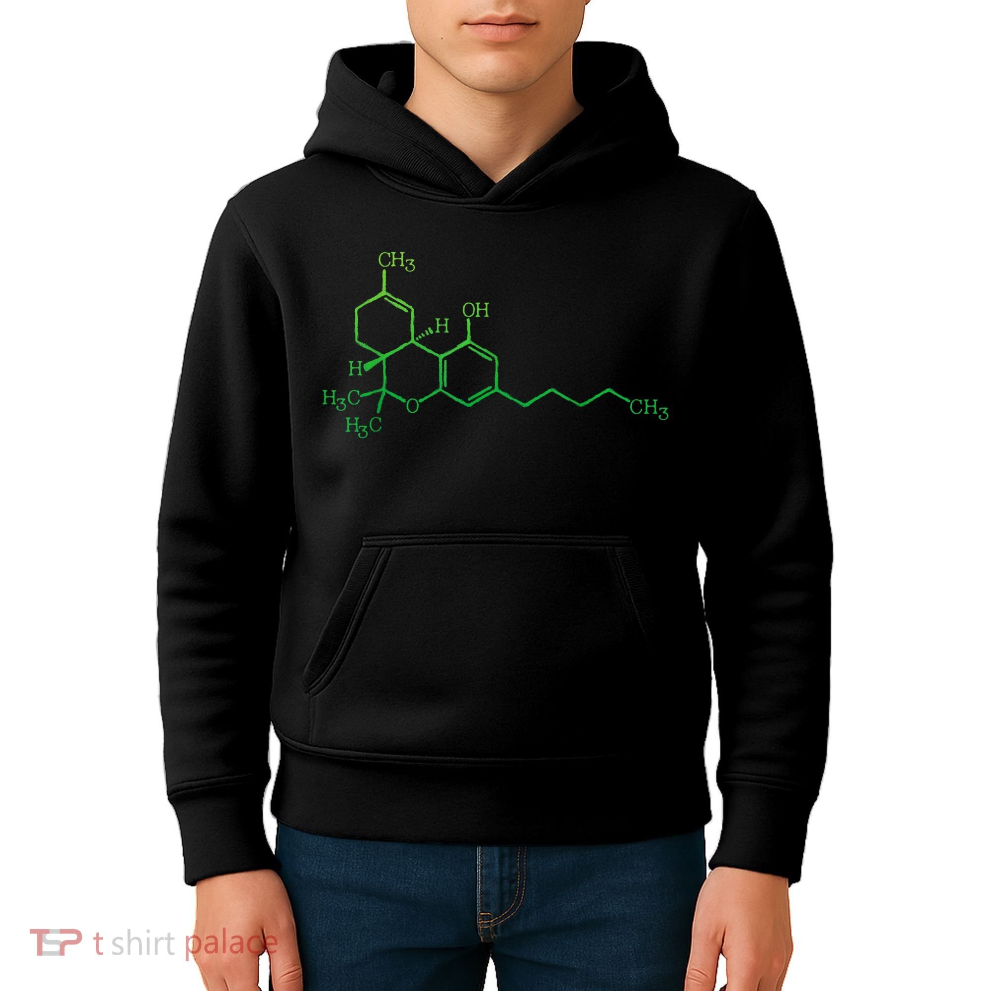 THC Cannabis Marijuana Medicine Chemical Formula Kids Hoodie