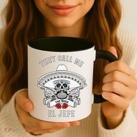 They Call Me El Jefe The Boss Joke Cinco De Mayo Coffee Mug thumb 3