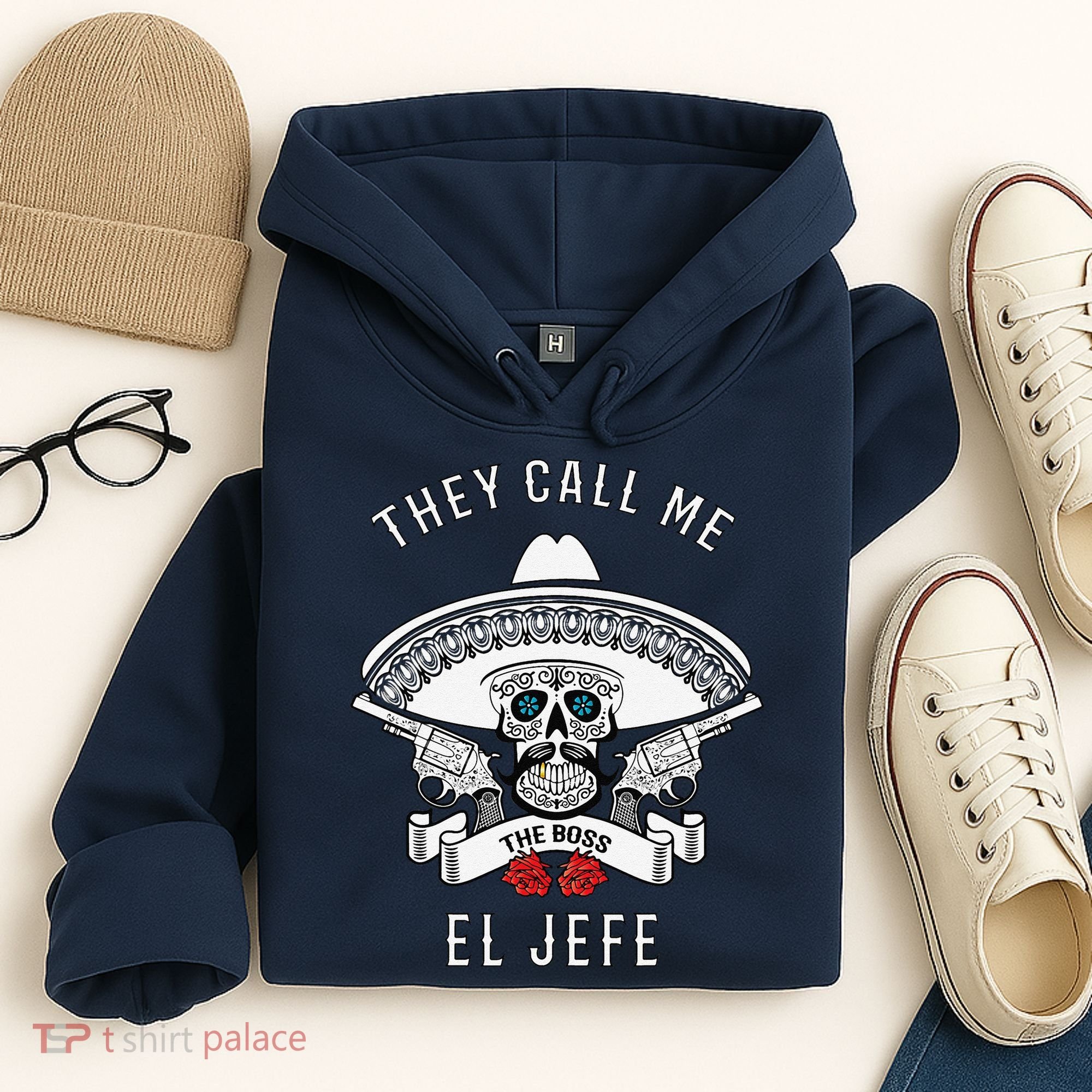 They Call Me El Jefe The Boss Joke Cinco De Mayo Hoodie