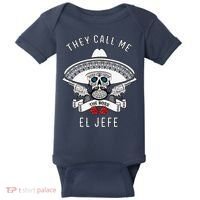 They Call Me El Jefe The Boss Joke Cinco De Mayo Baby Bodysuit thumb 0