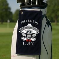 They Call Me El Jefe The Boss Joke Cinco De Mayo Golf Towel thumb 2