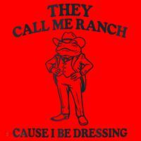 They Call Me Ranch Cause I Be Dressing Funny Frog Meme Santa Hat thumb 1