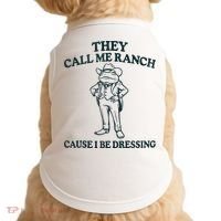 They Call Me Ranch Cause I Be Dressing Funny Frog Meme Doggie Tank thumb 0