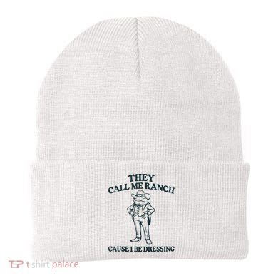 They Call Me Ranch Cause I Be Dressing Funny Frog Meme Beanie