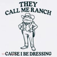 They Call Me Ranch Cause I Be Dressing Funny Frog Meme Women's Tank Top thumb 5
