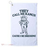 They Call Me Ranch Cause I Be Dressing Funny Frog Meme Golf Towel thumb 0