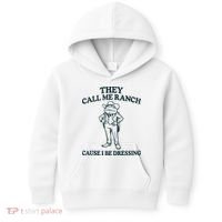 They Call Me Ranch Cause I Be Dressing Funny Frog Meme Kids Hoodie thumb 0