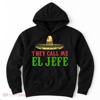 They Call Me El Jefe Mexican Bearded Men Hoodie thumb 0