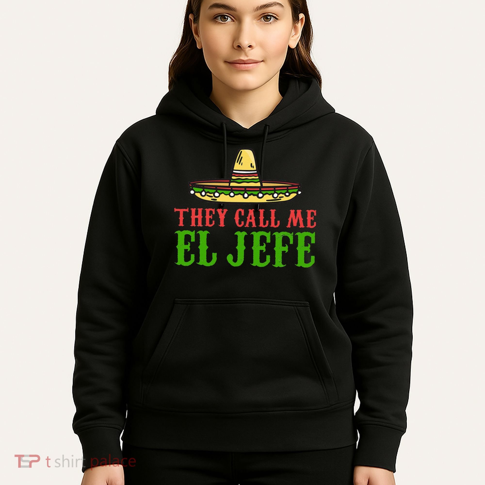 They Call Me El Jefe Mexican Bearded Men Hoodie
