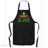 They Call Me El Jefe Mexican Bearded Men Apron thumb 0