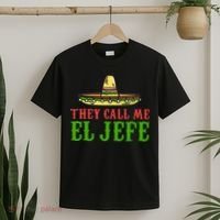 They Call Me El Jefe Mexican Bearded Men T-Shirt thumb 2