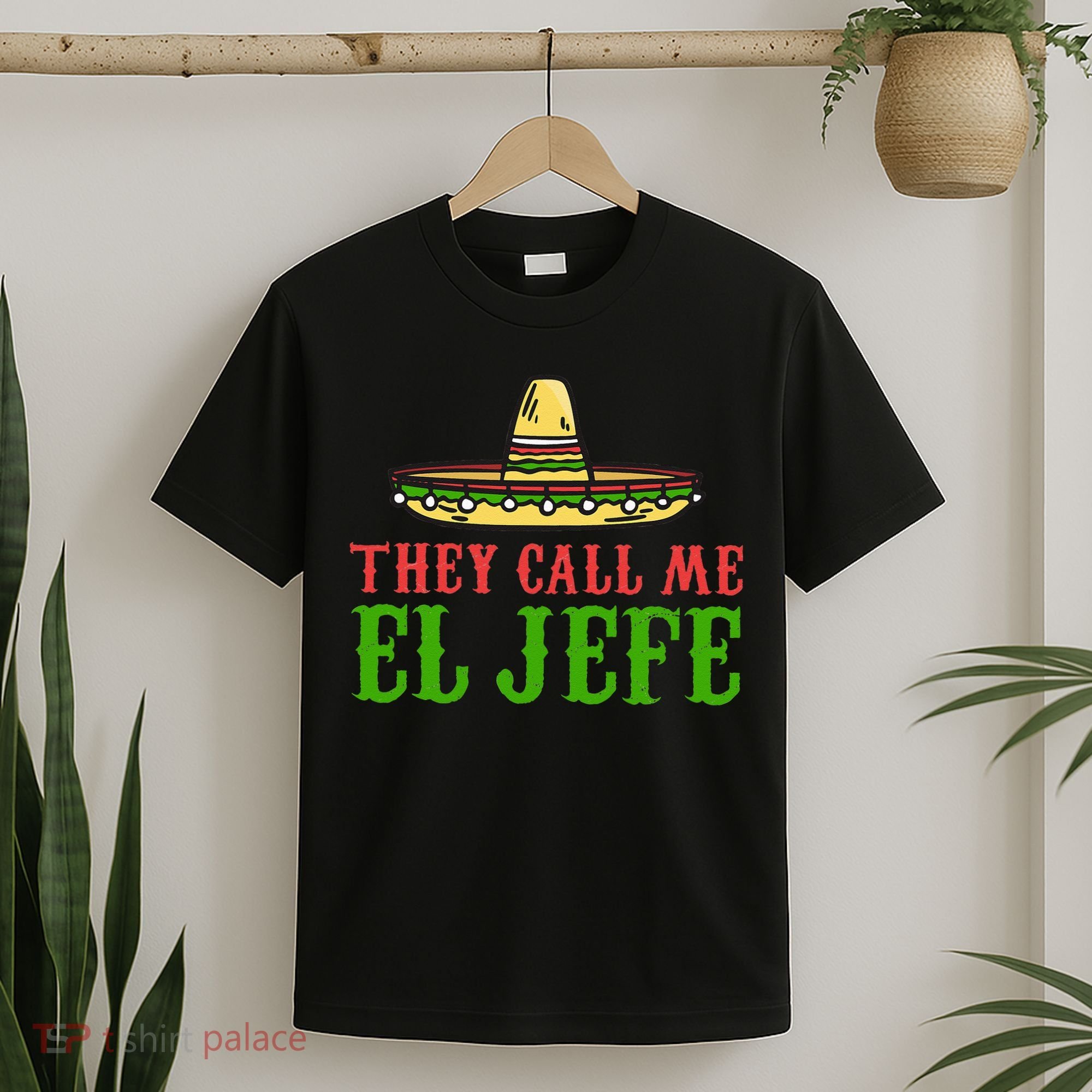 They Call Me El Jefe Mexican Bearded Men T-Shirt