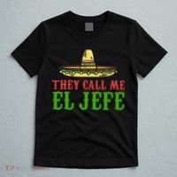 They Call Me El Jefe Mexican Bearded Men T-Shirt thumb 5