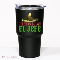 They Call Me El Jefe Mexican Bearded Men Tumbler thumb 0