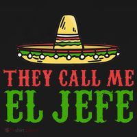 They Call Me El Jefe Mexican Bearded Men Ornament thumb 1