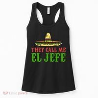 They Call Me El Jefe Mexican Bearded Men Women's Tank Top thumb 0
