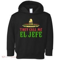 They Call Me El Jefe Mexican Bearded Men Toddler Hoodie thumb 0
