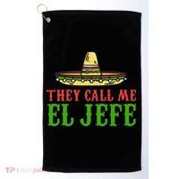They Call Me El Jefe Mexican Bearded Men Golf Towel thumb 0