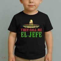 They Call Me El Jefe Mexican Bearded Men Toddler T-Shirt thumb 2