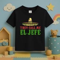 They Call Me El Jefe Mexican Bearded Men Toddler T-Shirt thumb 3