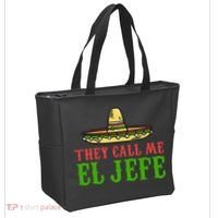 They Call Me El Jefe Mexican Bearded Men Tote Bag thumb 2