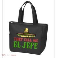 They Call Me El Jefe Mexican Bearded Men Tote Bag thumb 3